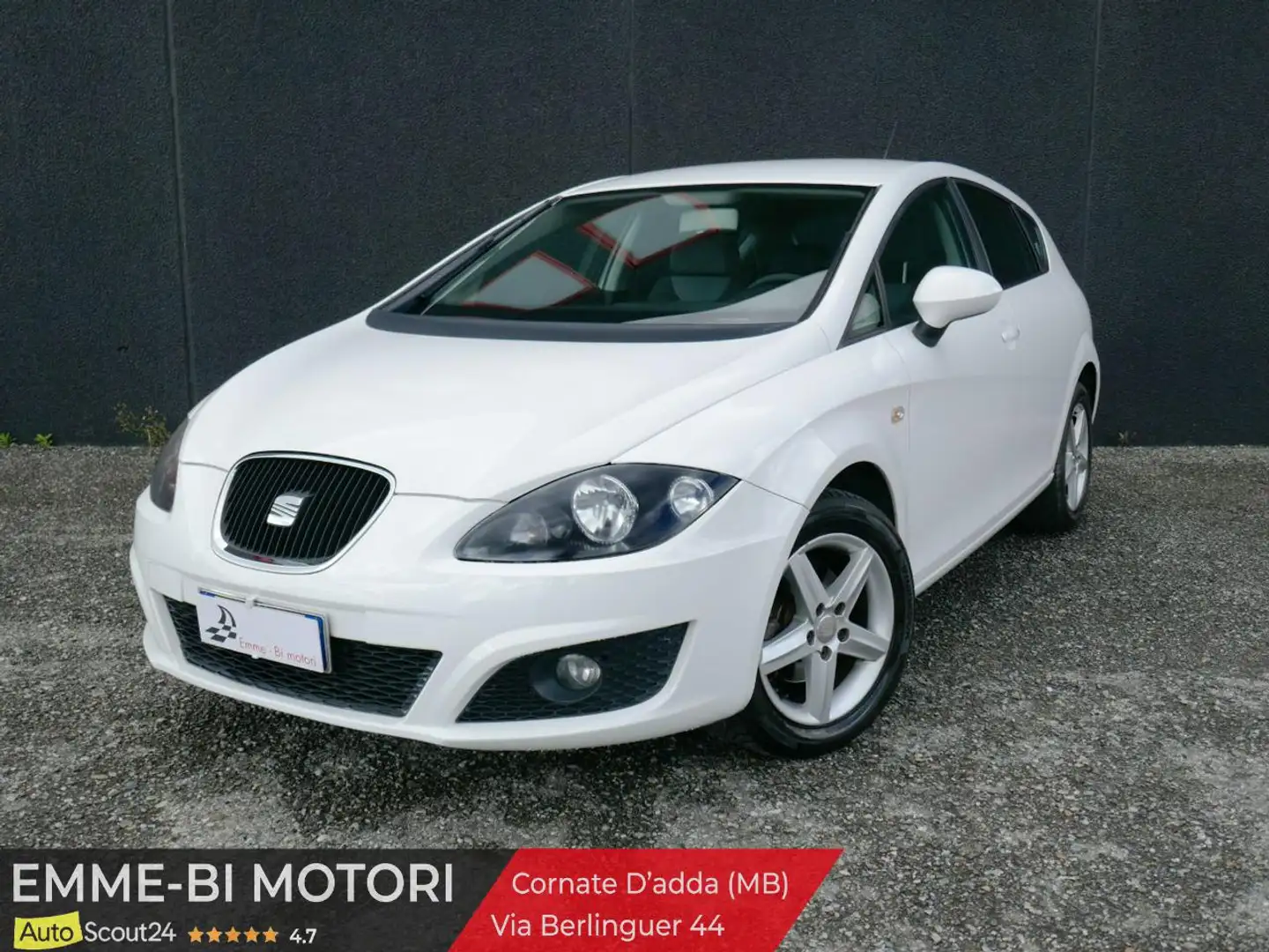 SEAT Leon 1.6 TDI 90CV CR DPF Reference uniproprietaro ok ne Weiß - 1