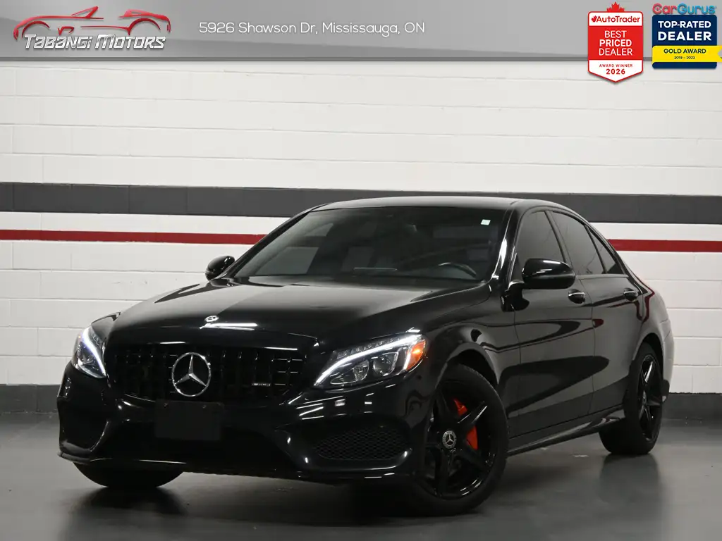 2018 Mercedes-Benz C-Class Sedan C300 4MATIC No Accident AMG Red Leather Panoramic