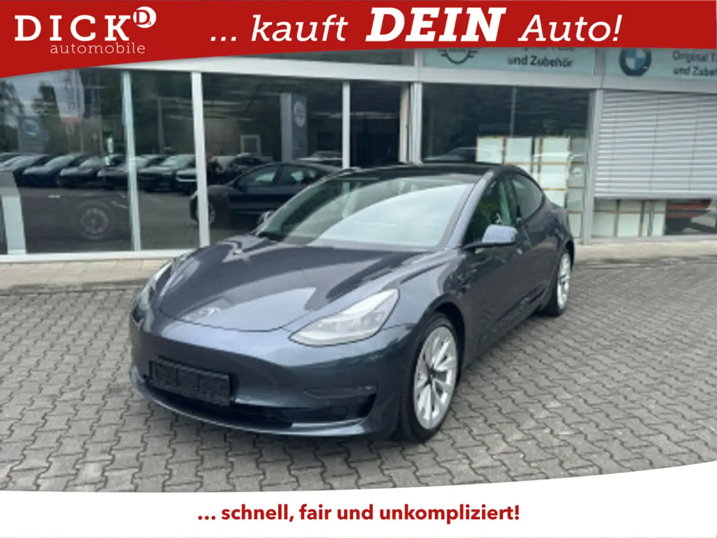Tesla Model 3 Long Range Dual AWD PANO+STDHZ+LED+ACC+ Grey - 1
