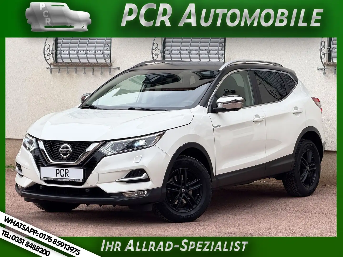Nissan Qashqai Tekna LED 360 GRAD KEYLESS PDC Top ! Blanco - 1