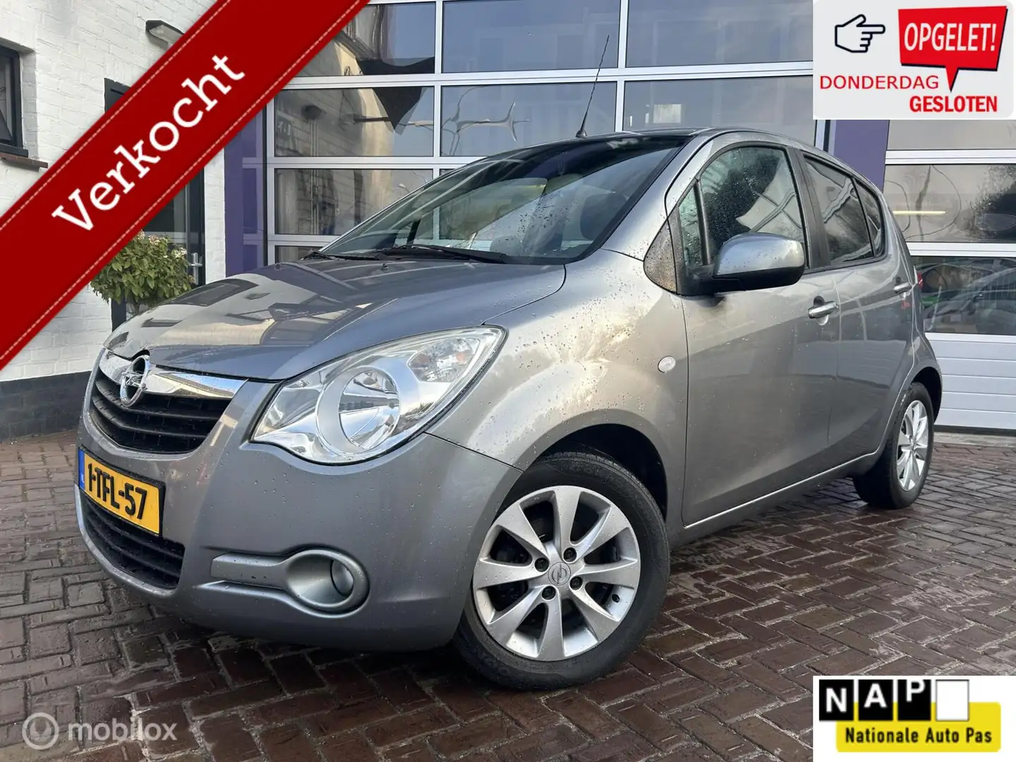 Opel Agila 1.0 Berlin * AIRCO * 5 DRS * STUURBEKRACHTIGING * Grigio - 1
