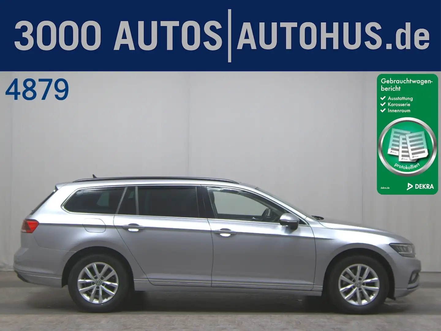 Volkswagen Passat Var. 2.0 TDI Business Navi Pano LED AHK Argent - 1