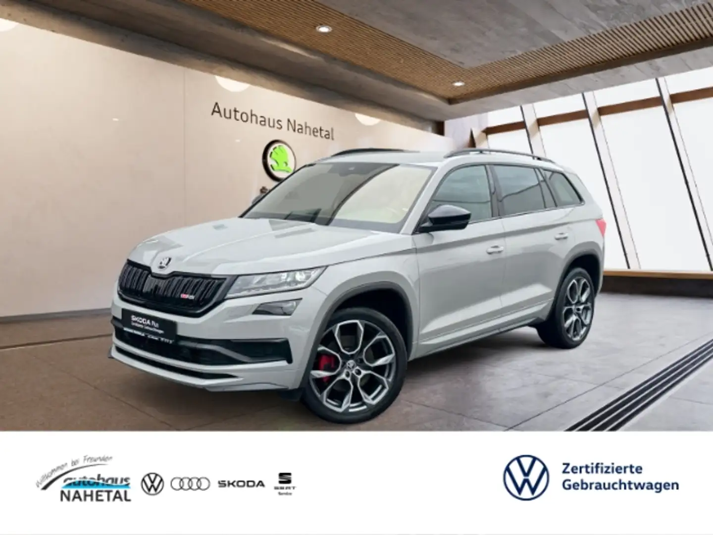Skoda Kodiaq RS 2.0TDI DSG 4x4 LED NAVI AHK DCC KESSY 20'' E-SI Grigio - 1