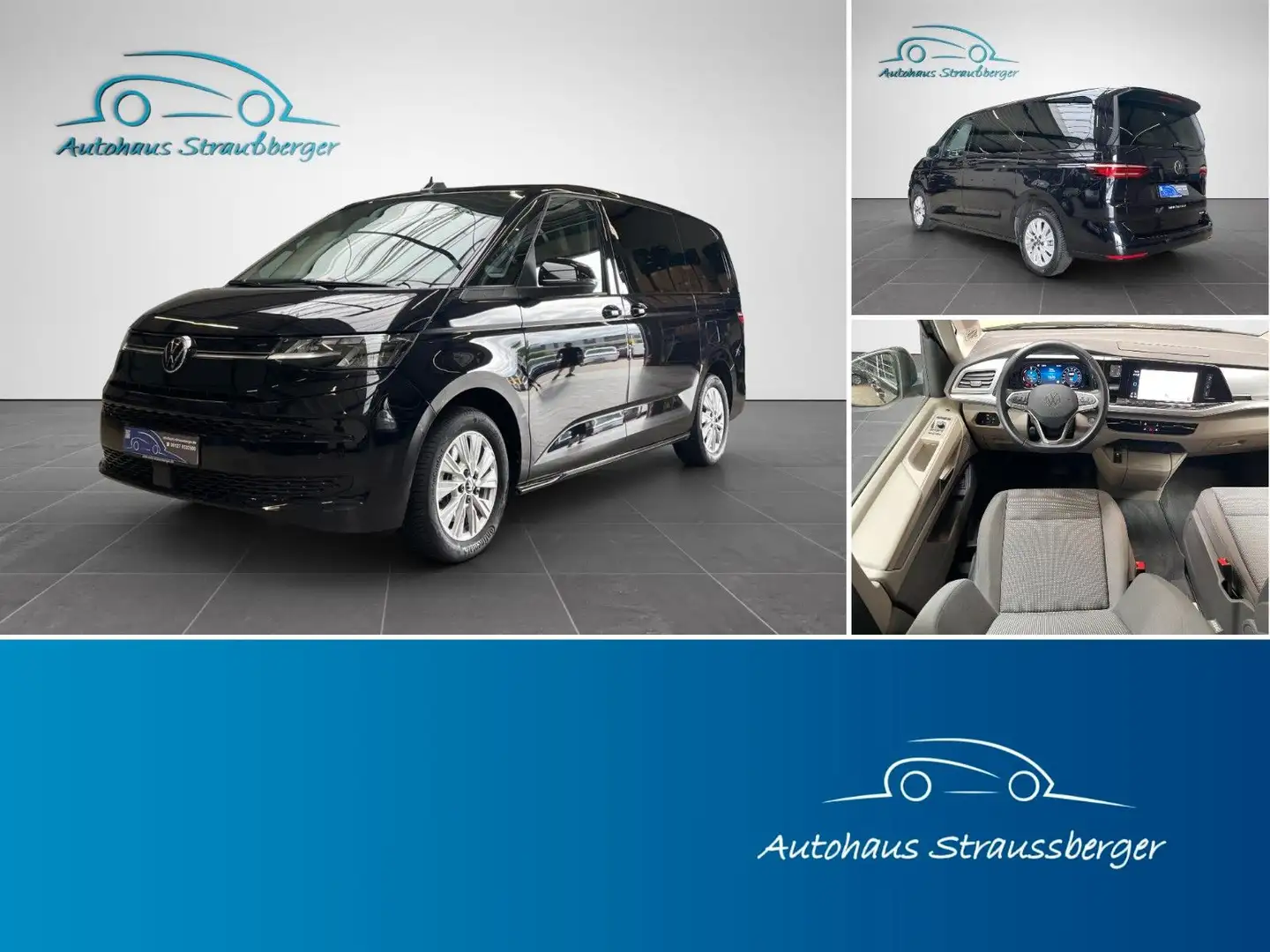 Volkswagen T7 Multivan Life LR AHK Navi Rfk 3-Z 7-Sitzer Black - 1