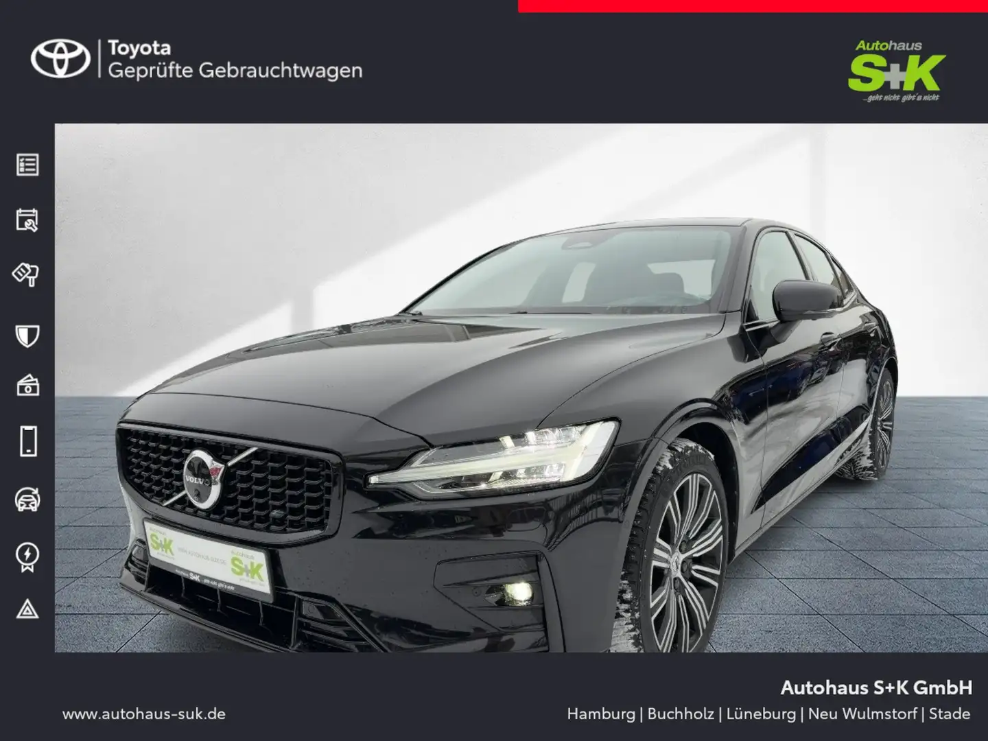 Volvo S60 Lim.Ultimate Dark AWD+Pano+8.fach+360Kamera+ Negro - 1