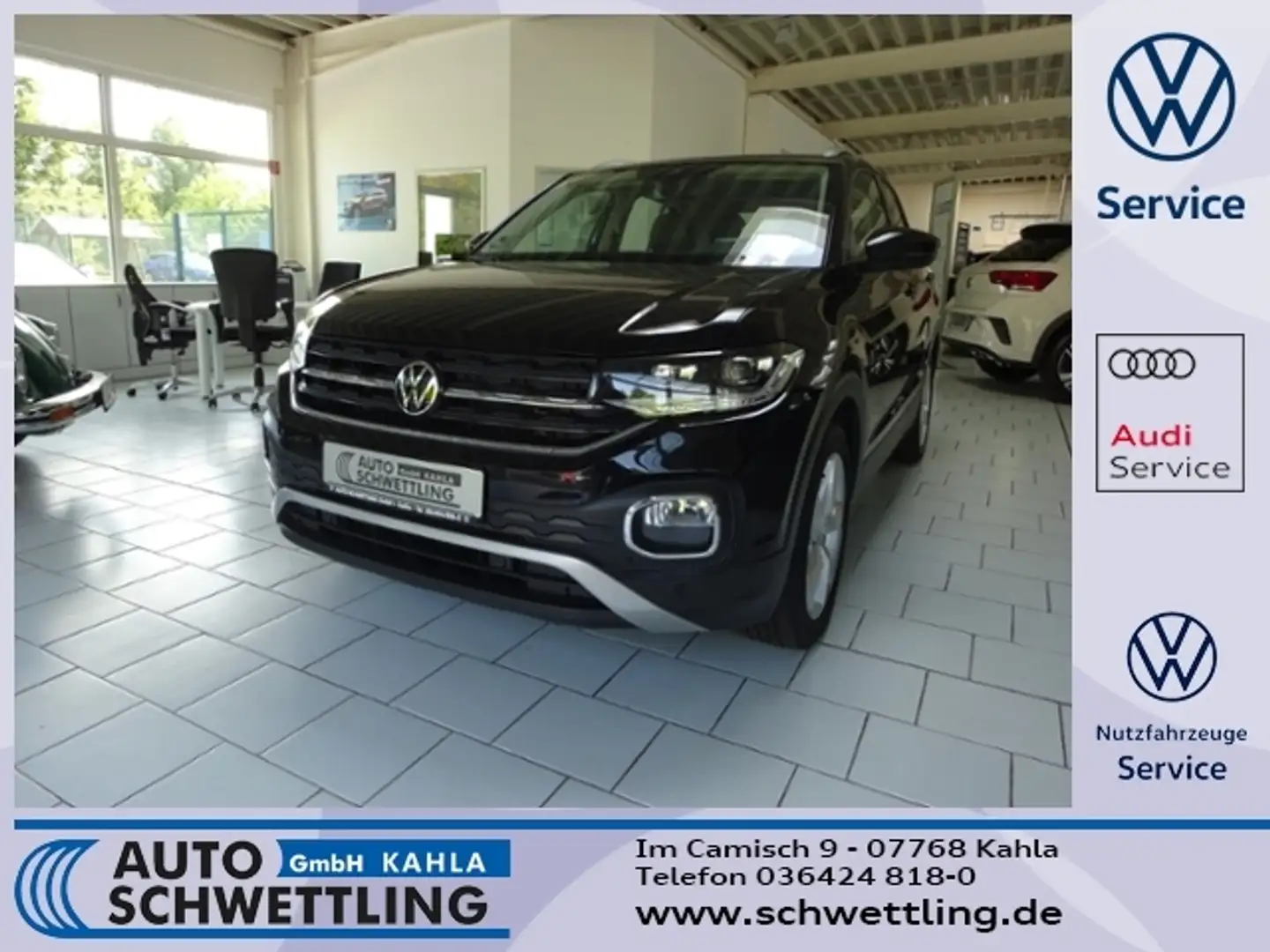 Volkswagen T-Cross 1.0 TSI DSG Style KLIMA LED NAVI ALU Black - 1