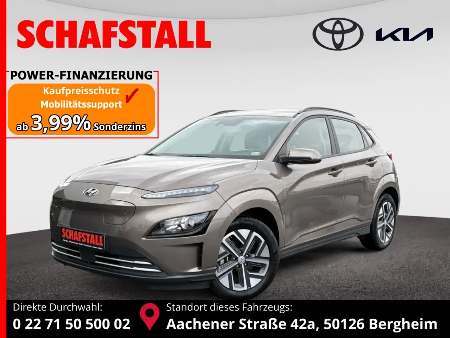 Hyundai KONA EV Select wenig KM Carplay  Sitzheizung Beige - 1