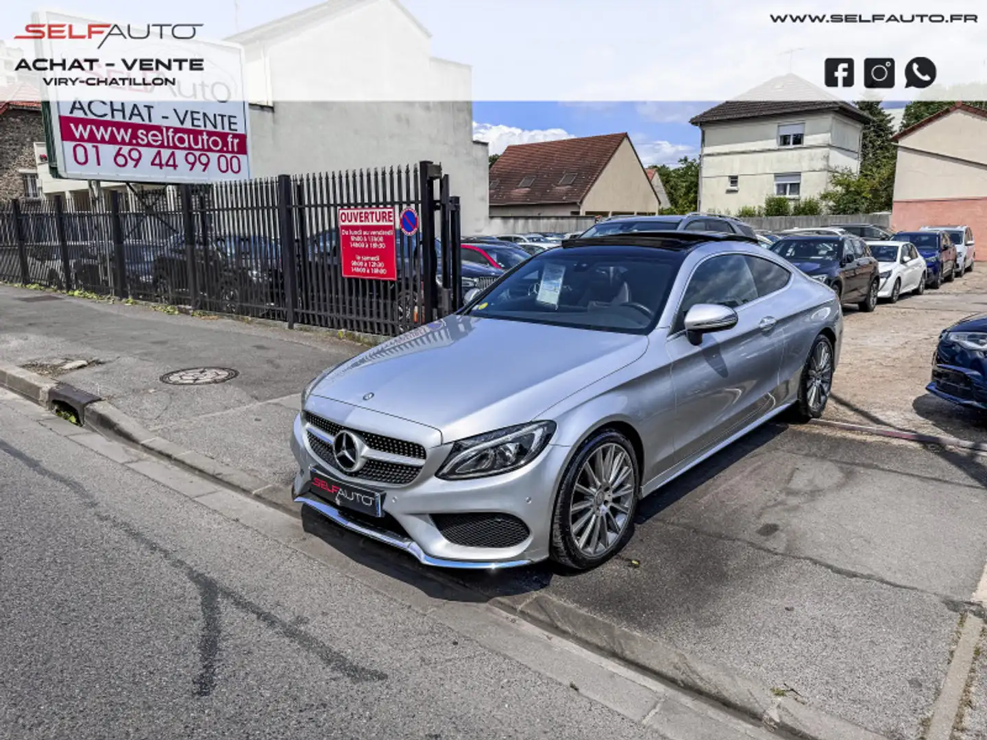 Mercedes-Benz C 220 220 D 170CH SPORTLINE 9G-TRONIC Gris - 1