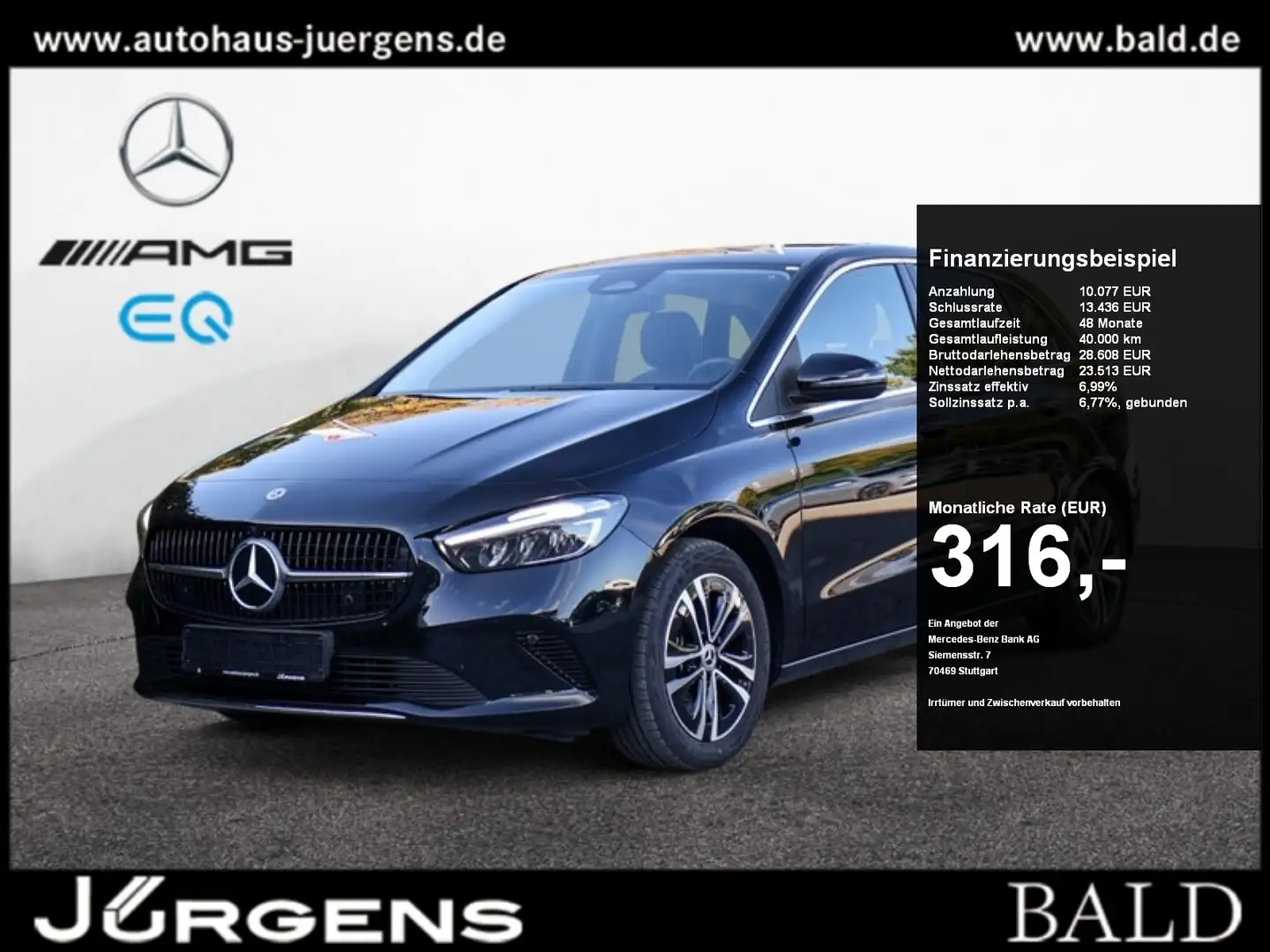 Mercedes-Benz B 250 e Progressive/LED/Kamera/SHZ/Winter/EASY-P Schwarz - 1