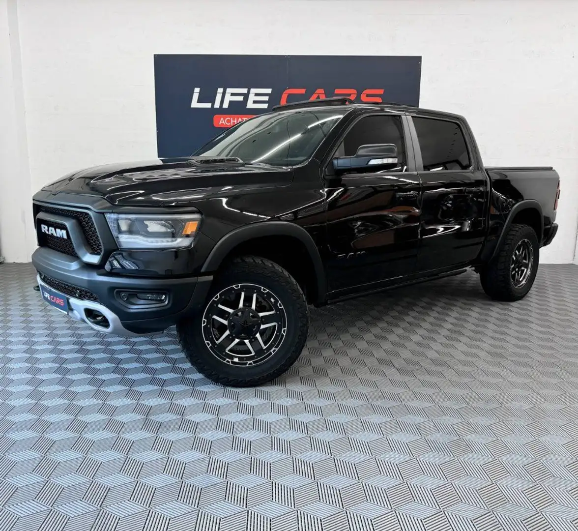 Dodge RAM 1500 REBEL 5,7 V8 400ch 2019 Français TVA Récupéra Noir - 1