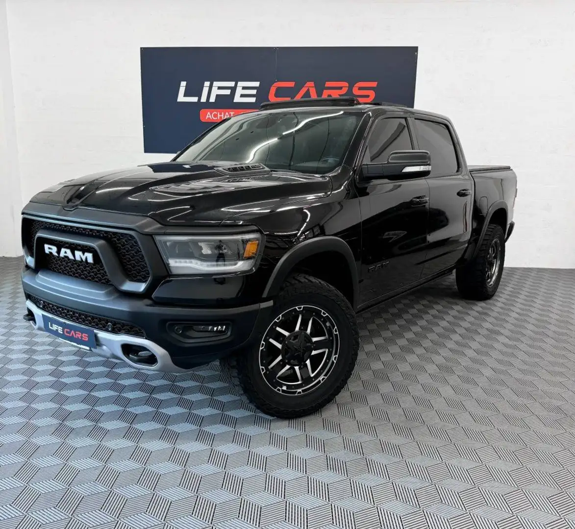 Dodge RAM 1500 REBEL 5,7 V8 400ch 2019 Français TVA Récupéra Noir - 2