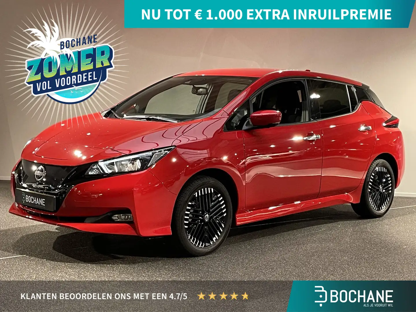Nissan Leaf e+ N-Connecta 62 kWh | Navigatie | 360 Camera | Pa Rood - 1