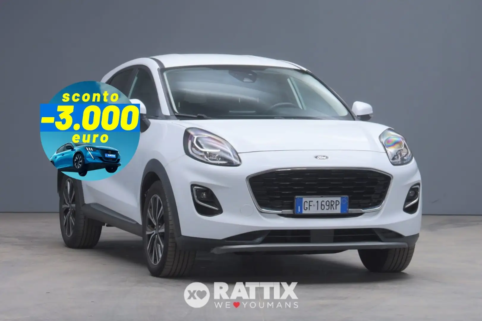 Ford Puma 1.0 Ecoboost Hybrid 125CV Titanium Білий - 1