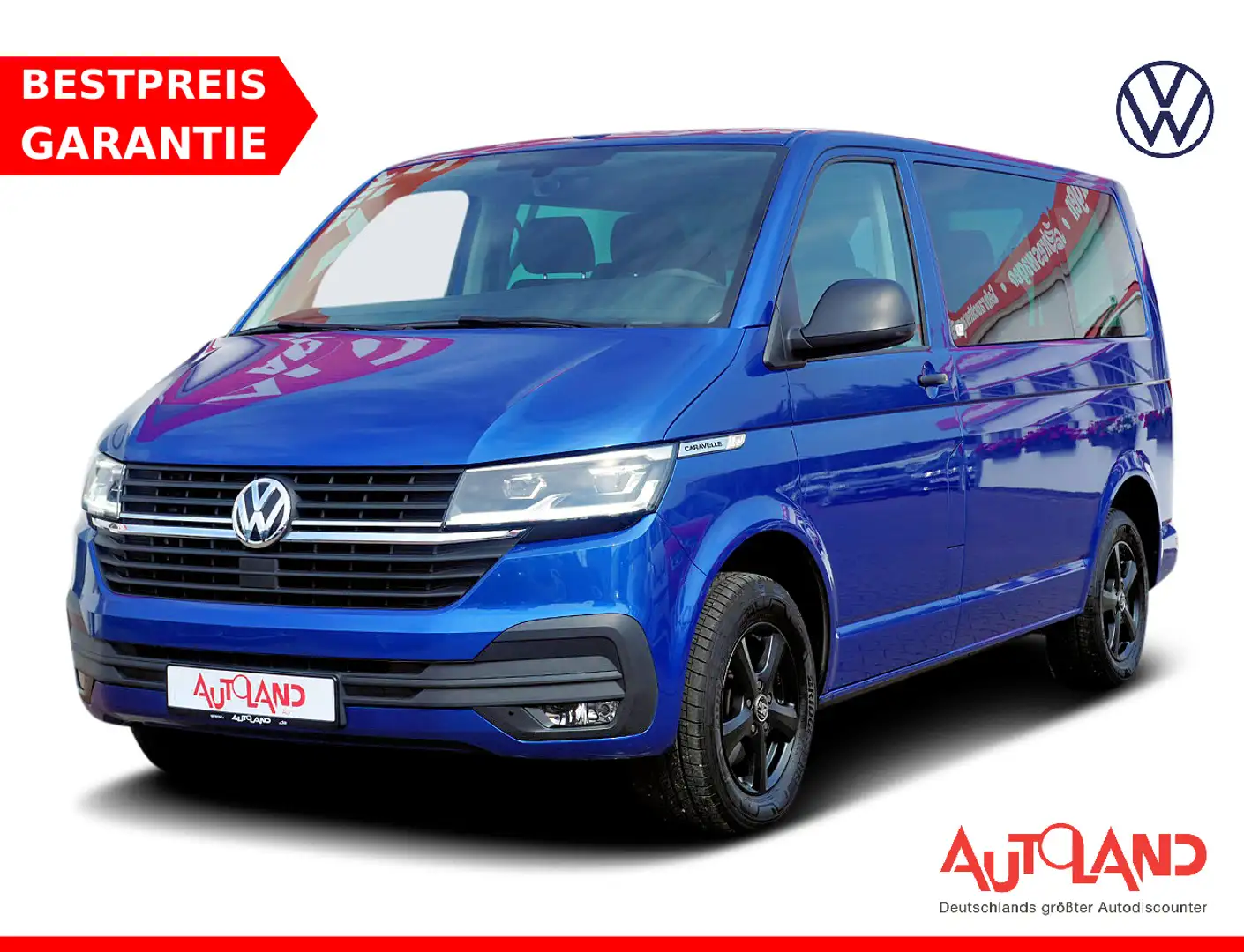 Volkswagen T6 Caravelle T6.1 Caravelle 2.0 TDI LED Navi Standheizung PDC Bleu - 1