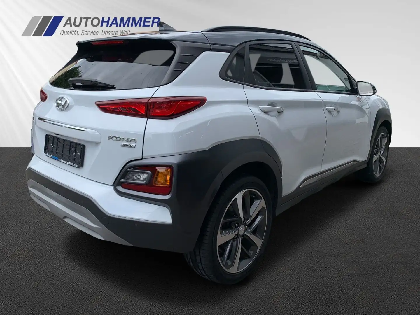 Hyundai KONA 1.6T DCT 4WD Premium Head-Up Leder Navi DL Blanc - 2