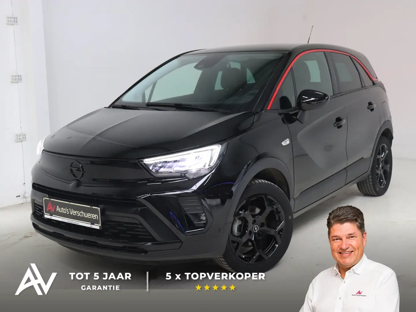 Opel Crossland GS-Line 1.2 Turbo ** Led | Navi/Carplay | DAB Zwart - 1