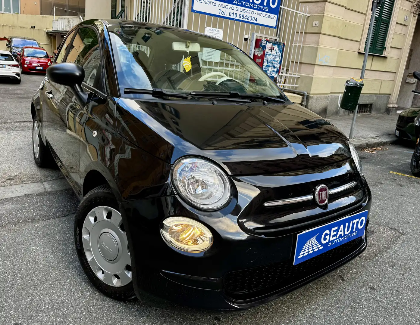Fiat 500 1.2 BENZINA 69cv my20 UNICO PROP. GARANTITA 12MESI Nero - 1