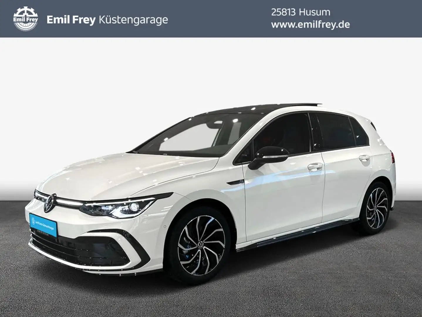 Volkswagen Golf VIII R-Line 1,5 l eTSI DSG,PANO-SD,NAVI-PRO Wit - 1