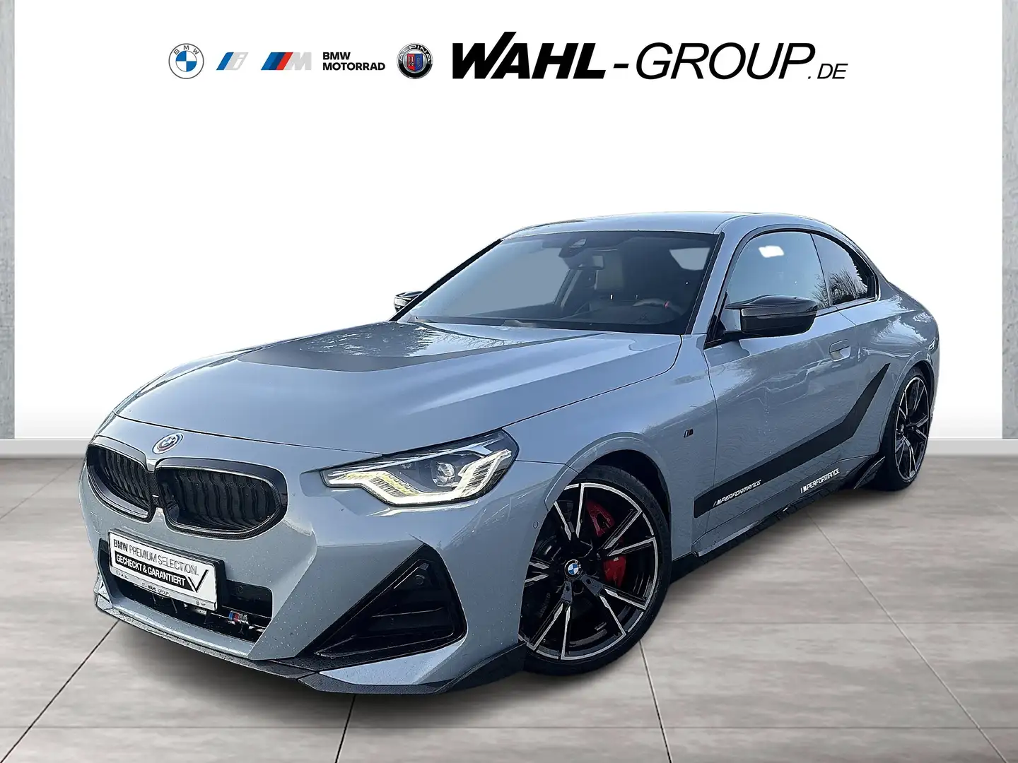 BMW 240 M240i xDrive COUPÉ LC PROF HUD KOMFORTZG HIFI DA Grau - 1