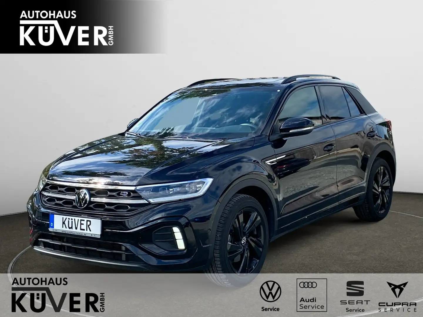 Volkswagen T-Roc R-Line 2.0 TDI DSG Navi+ACC+AHK+Pano+Shzg. Schwarz - 1