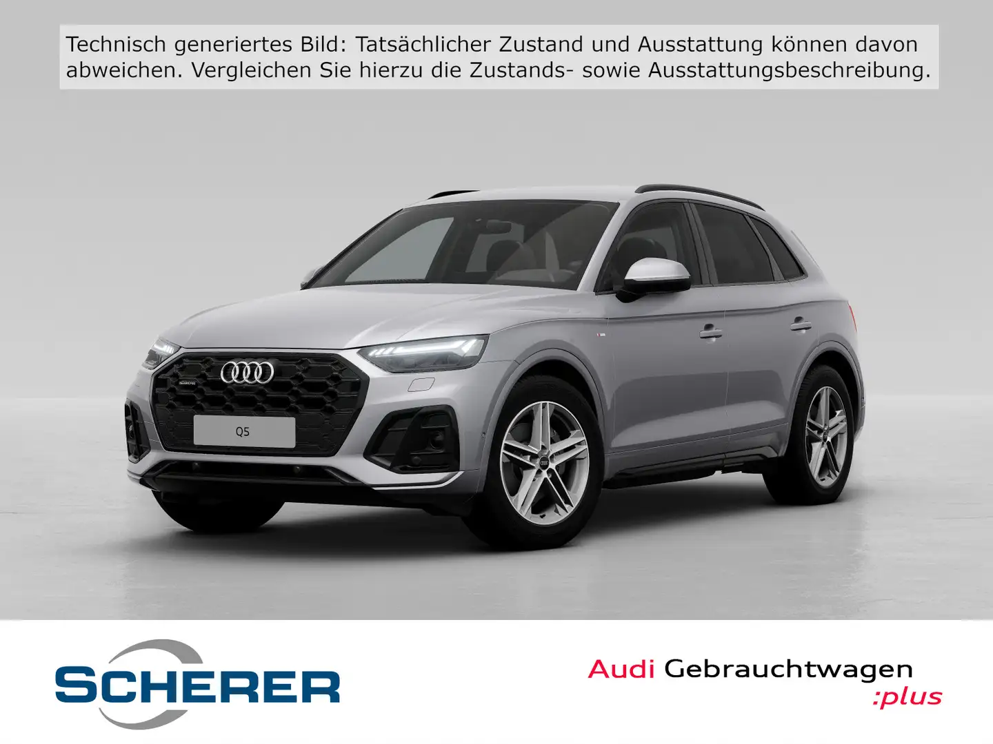 Audi Q5 45 TFSI quattro S line S tronic MATRIX AHK AC Silber - 1