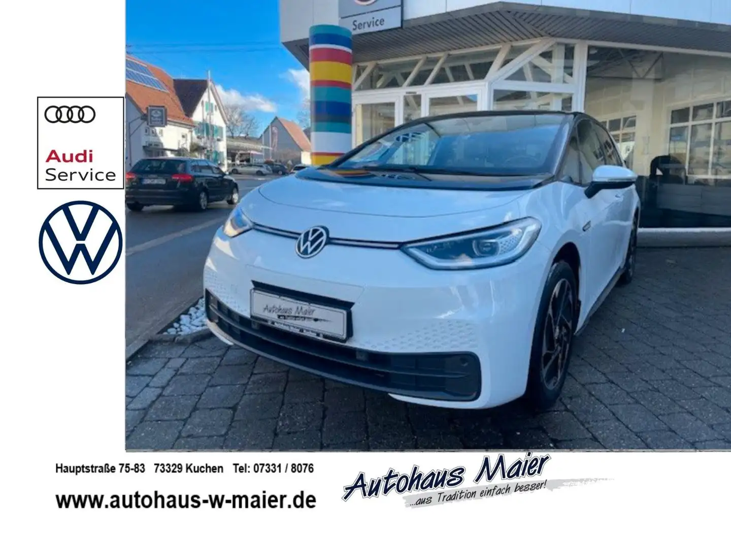 Volkswagen ID.3 Pro Performance NAV/RFK/PDC/SHZ/TEL/CCS Weiß - 1