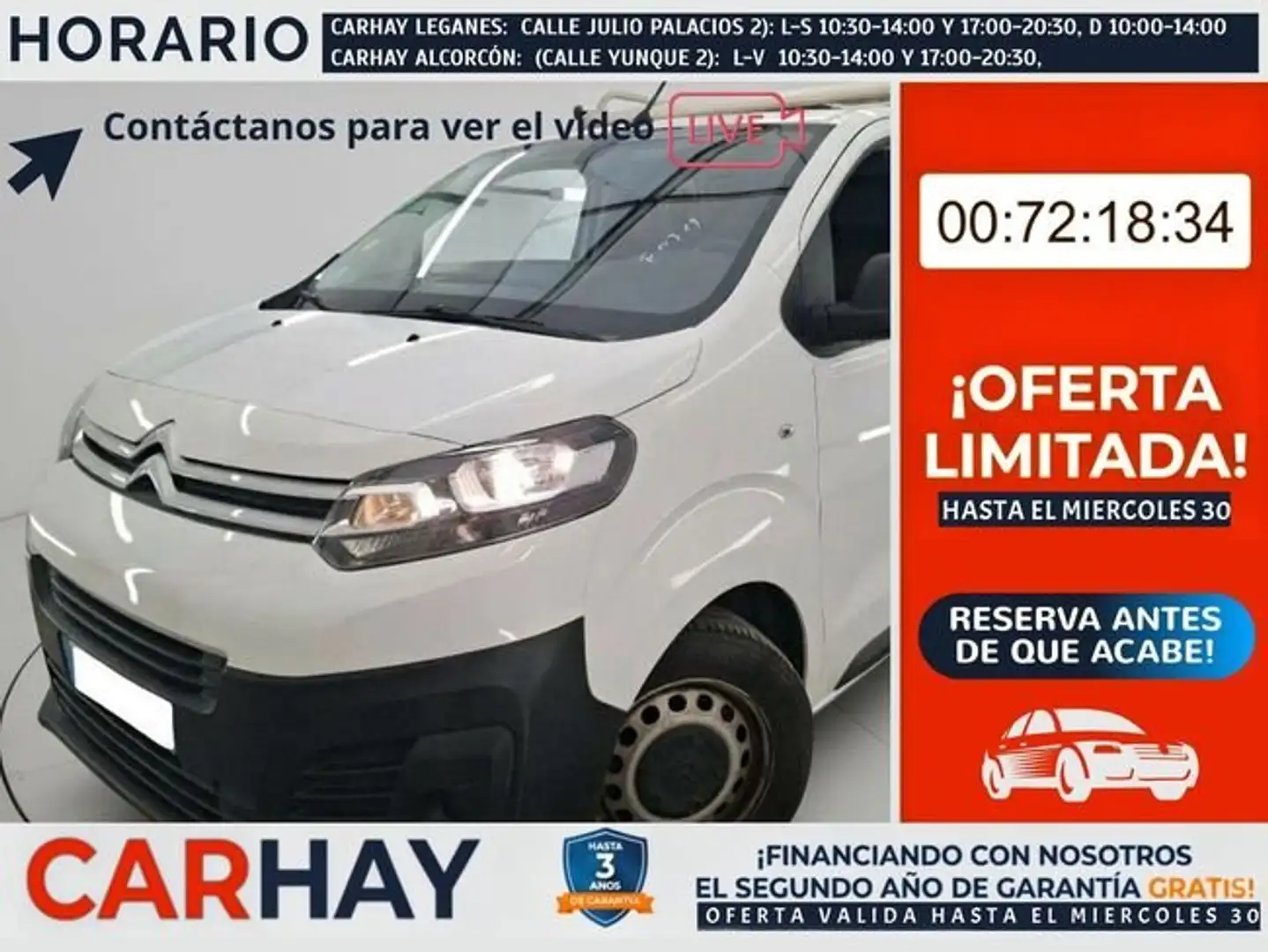 Citroen Jumpy Club M 1.5 BlueHDi 100 CV BVM6 E6d Blanco - 1