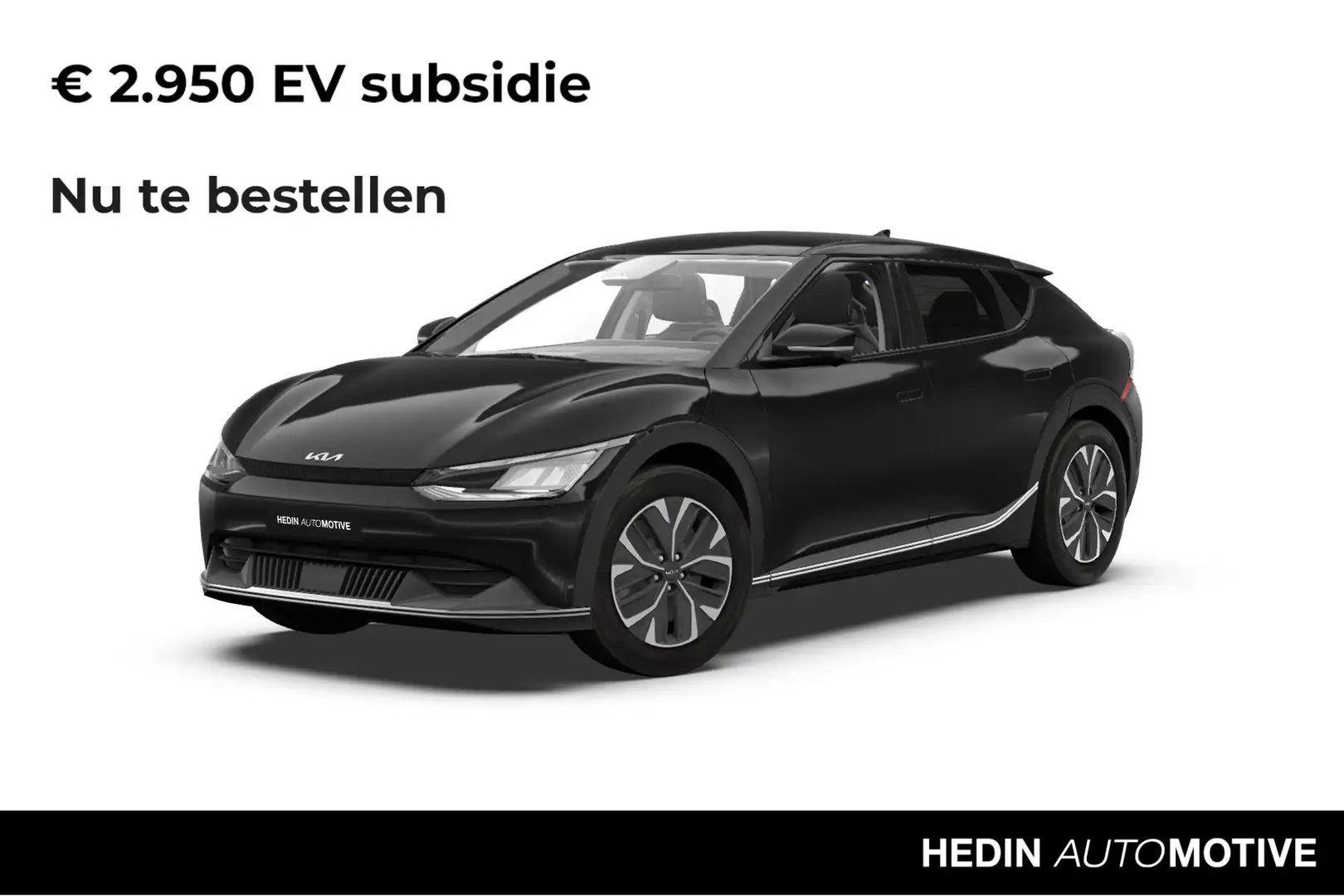 Kia EV6 Light Edition 58 kWh | excl. € 2.950,- SEPP Subsid Zwart - 1