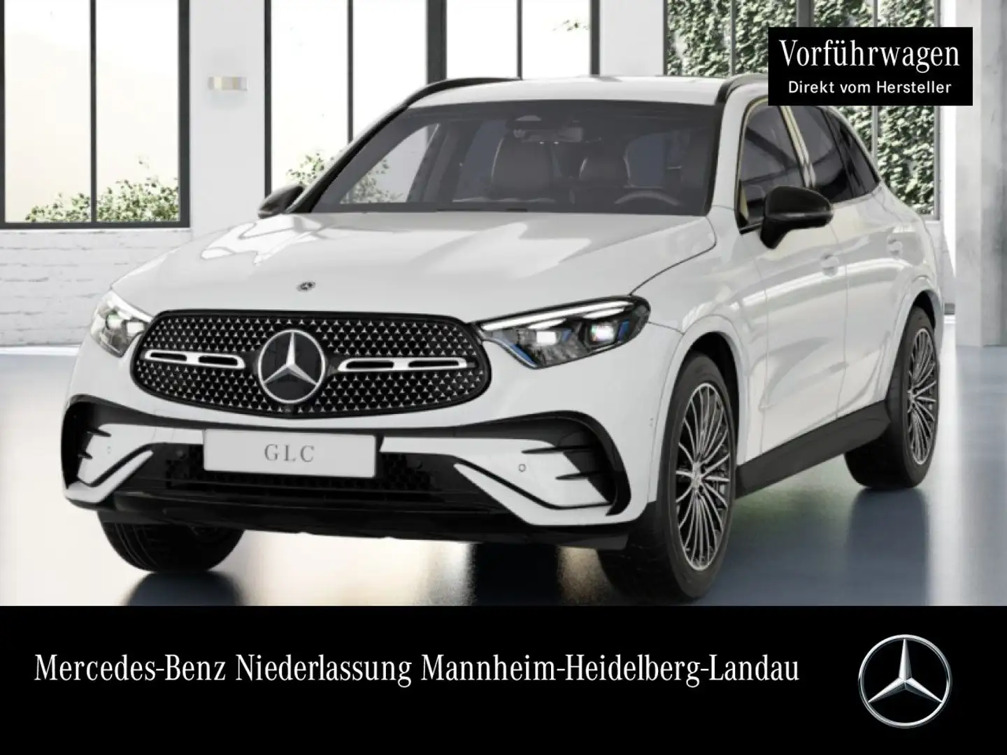 Mercedes-Benz GLC 200 4M AMG+NIGHT+360+AHK+TOTW+KEYLESS+9G Weiß - 1