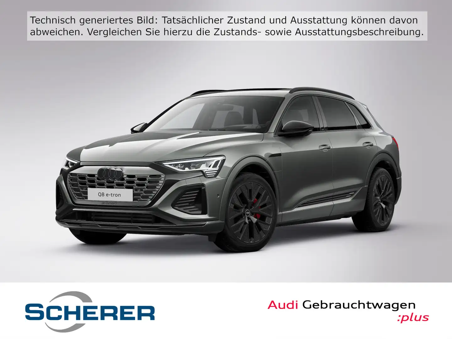 Audi Q8 e-tron 55 e-tron S line quattro PANO AHK HUD Grau - 1