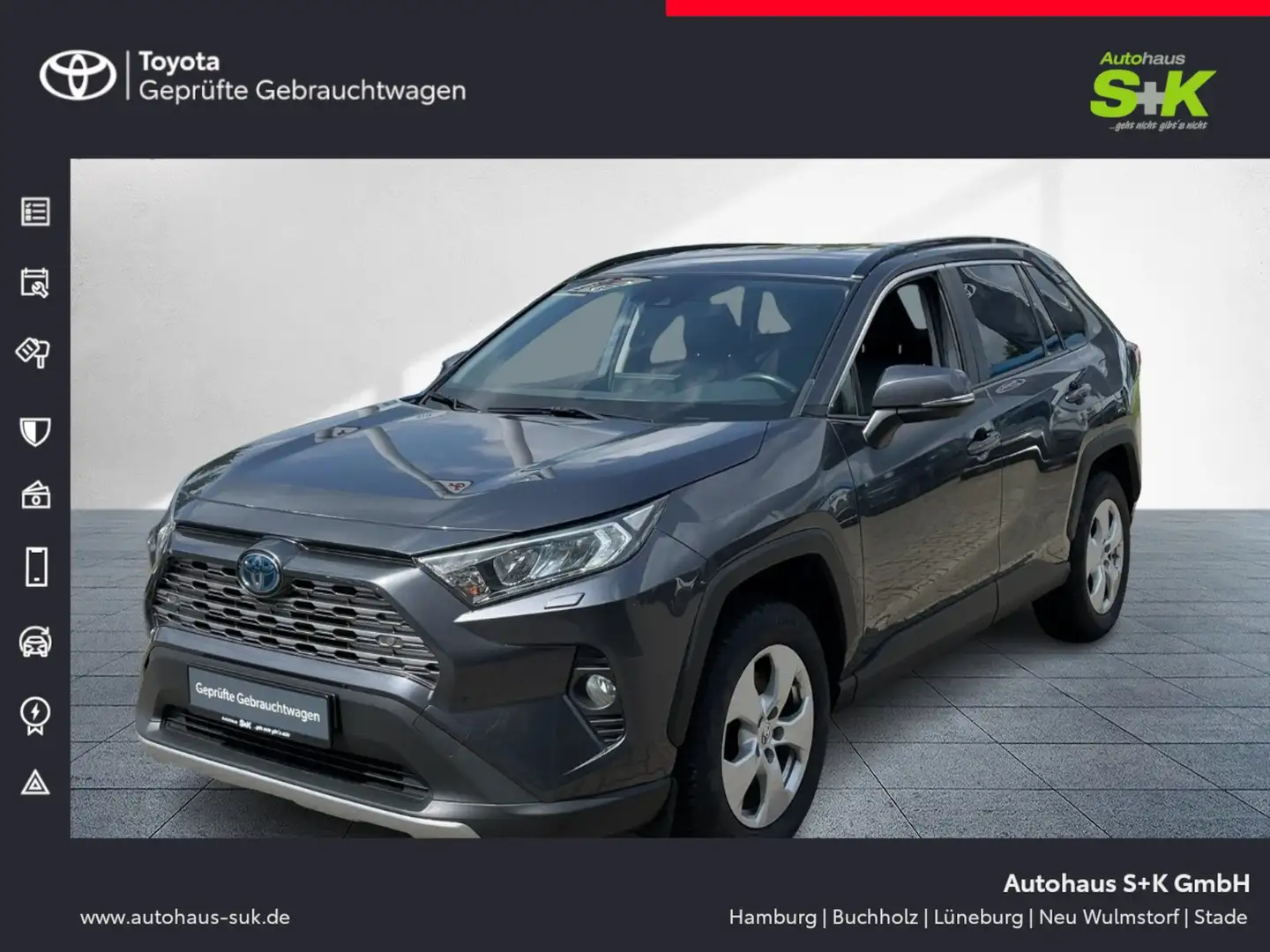 Toyota RAV 4 2,5 Hybrid Business Edition*Leder*R-Kamera*EPH Grijs - 1