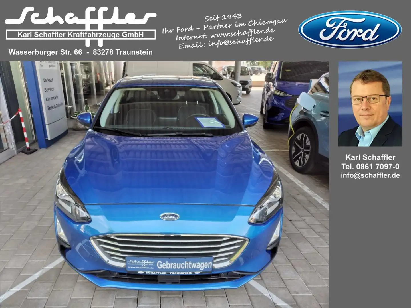 Ford Focus Titanium Bleu - 2