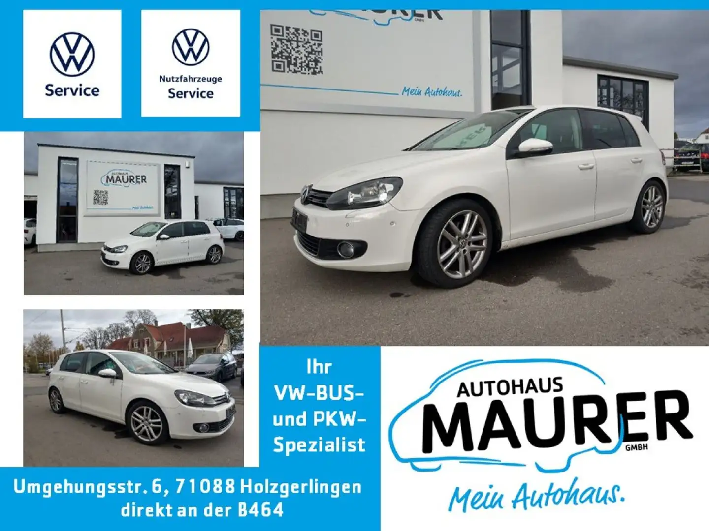 Volkswagen Golf Highline 1,4 TSI Navi Sitzheizung Climatronic Weiß - 1