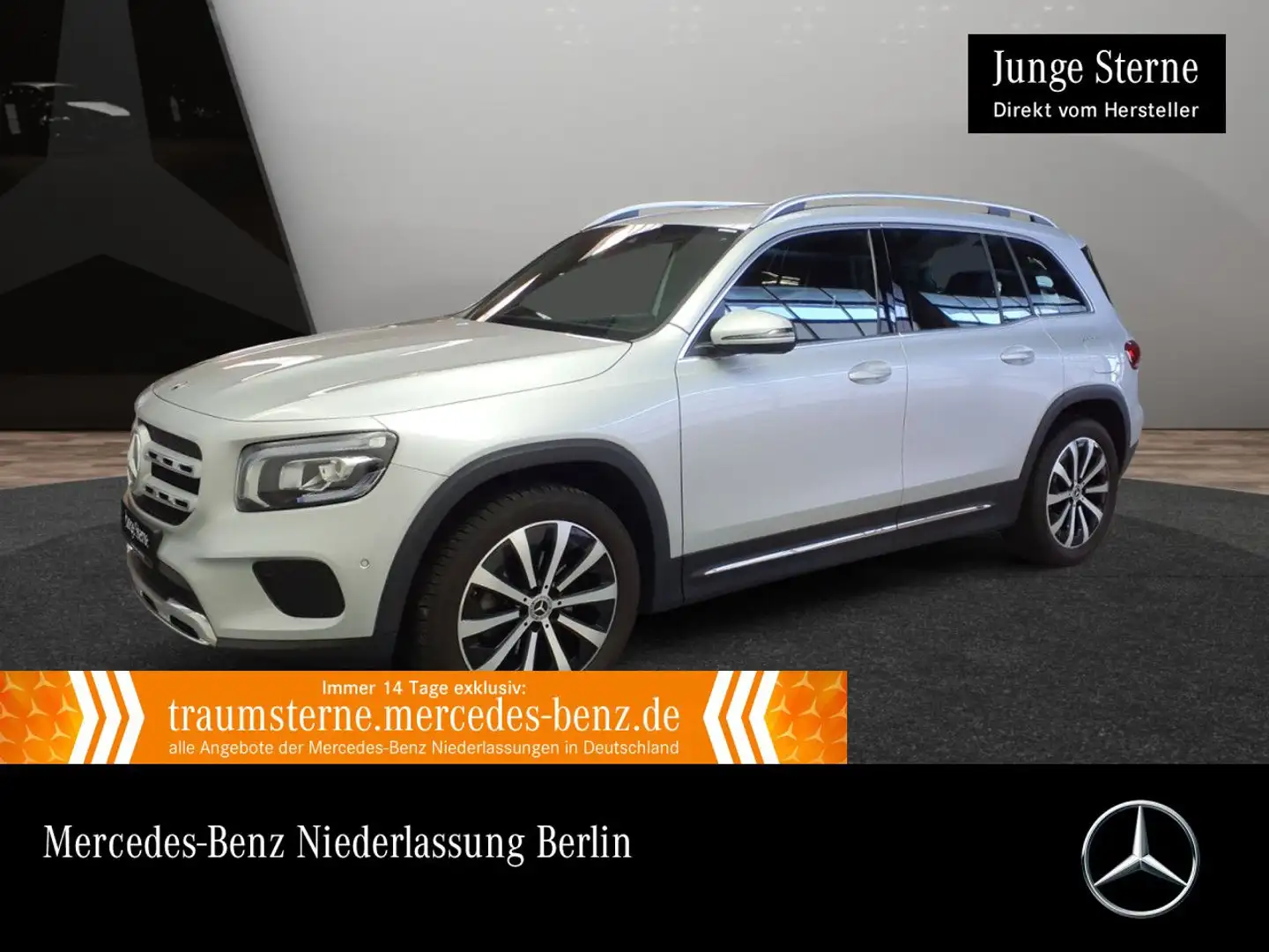Mercedes-Benz GLB 200 PROGRESSIVE+AHK+LED+KAMERA+7G Silber - 1
