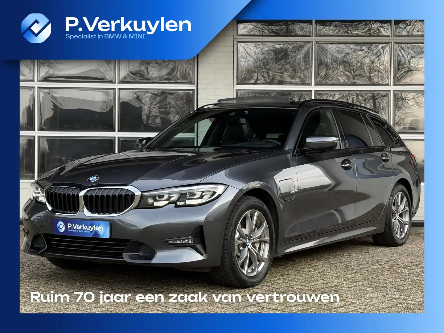 BMW 330 3-serie Touring 330e Sport Line | PANORAMA | TREKH Gris - 1