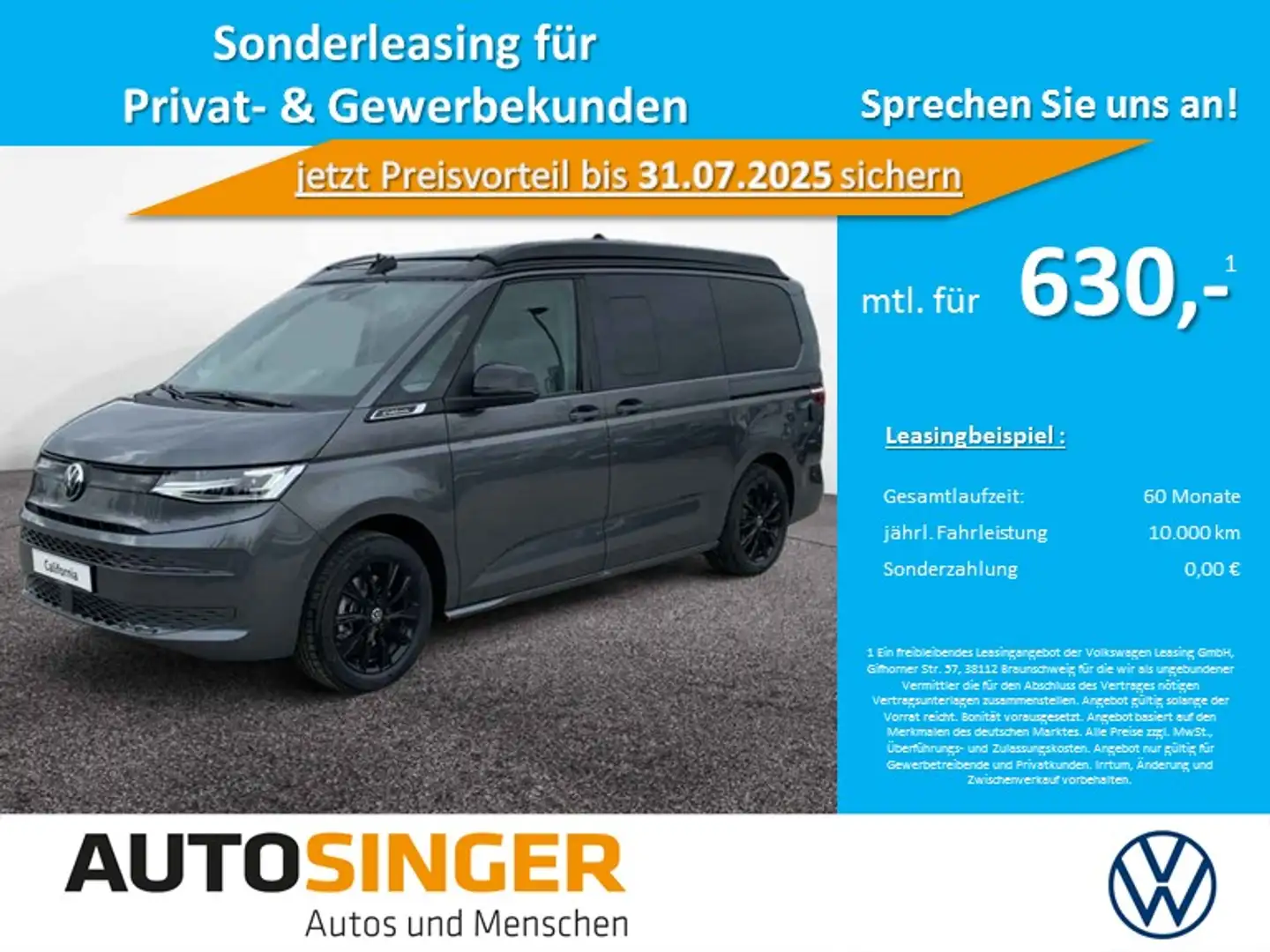 Volkswagen T7 California Beach Tour eHybrid AHK*STDHZ*MATRIX*230V Šedá - 2