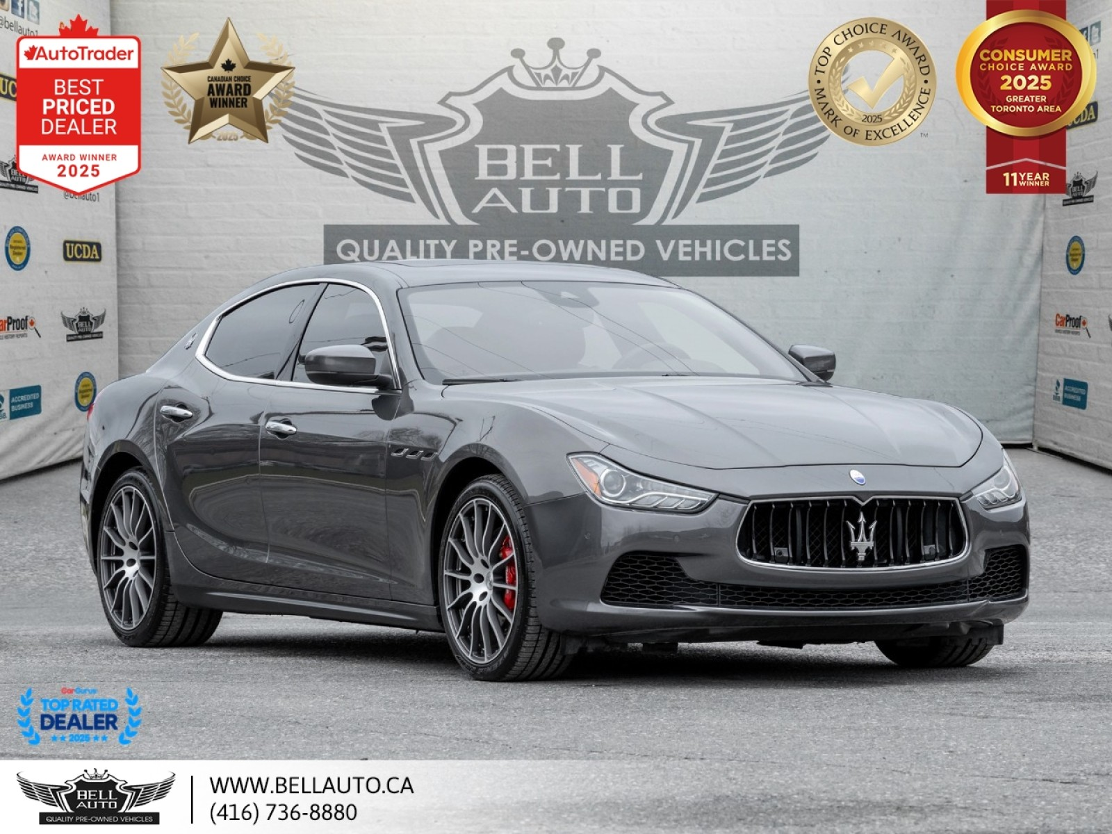 2017 Maserati Ghibli S Q4 | NAVI | B.CAM | HARMAN | SUNROOF | NOACCIDEN