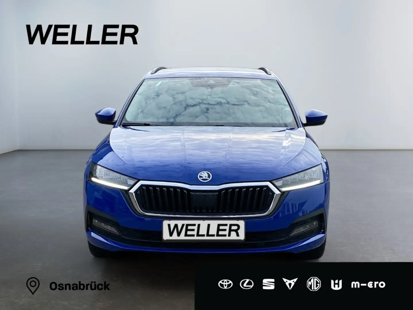 Skoda Octavia Combi 2.0 TDI DSG Ambition *LED*AHK*PDC* Blauw - 2