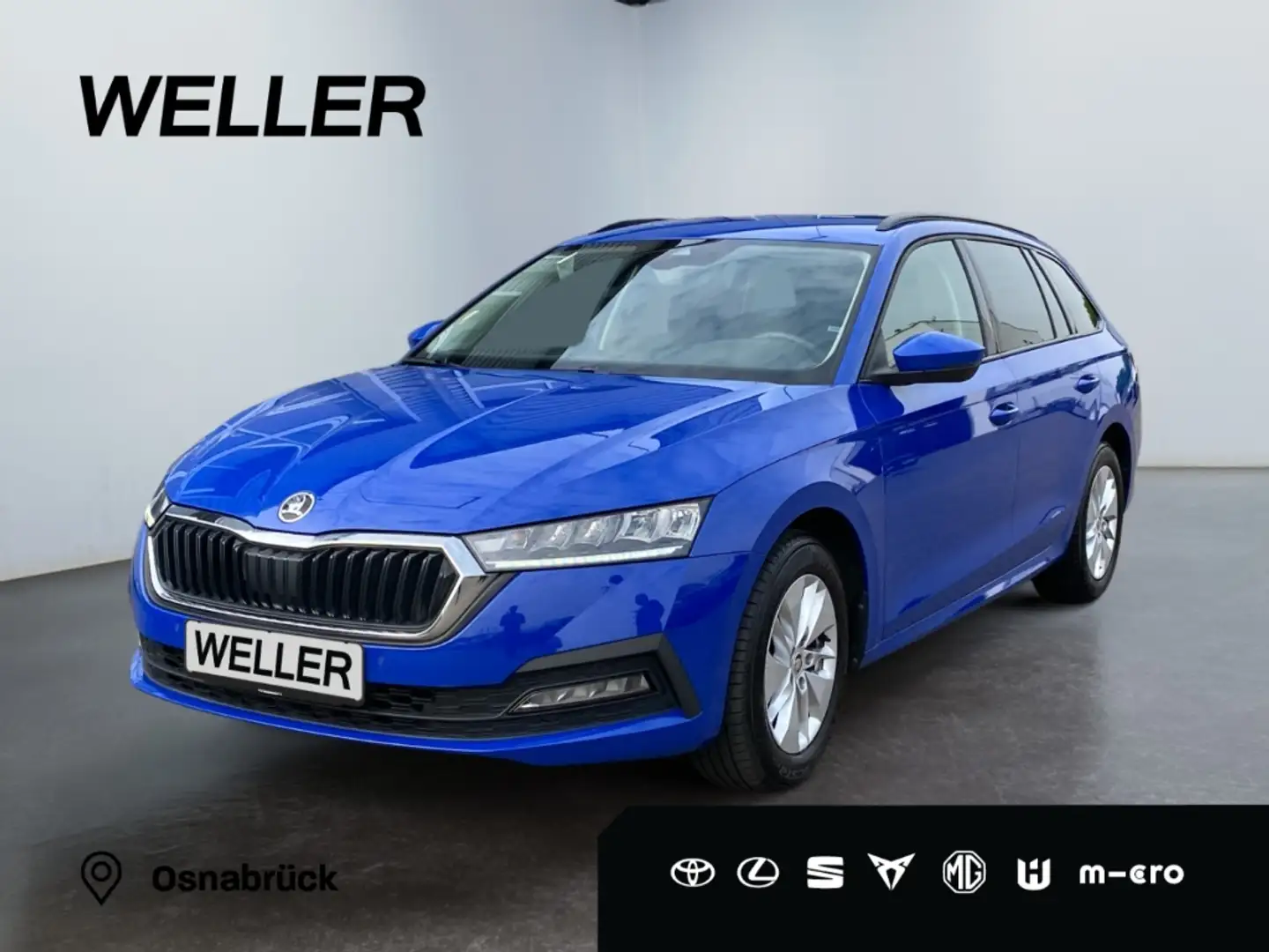 Skoda Octavia Combi 2.0 TDI DSG Ambition *LED*AHK*PDC* Blauw - 1
