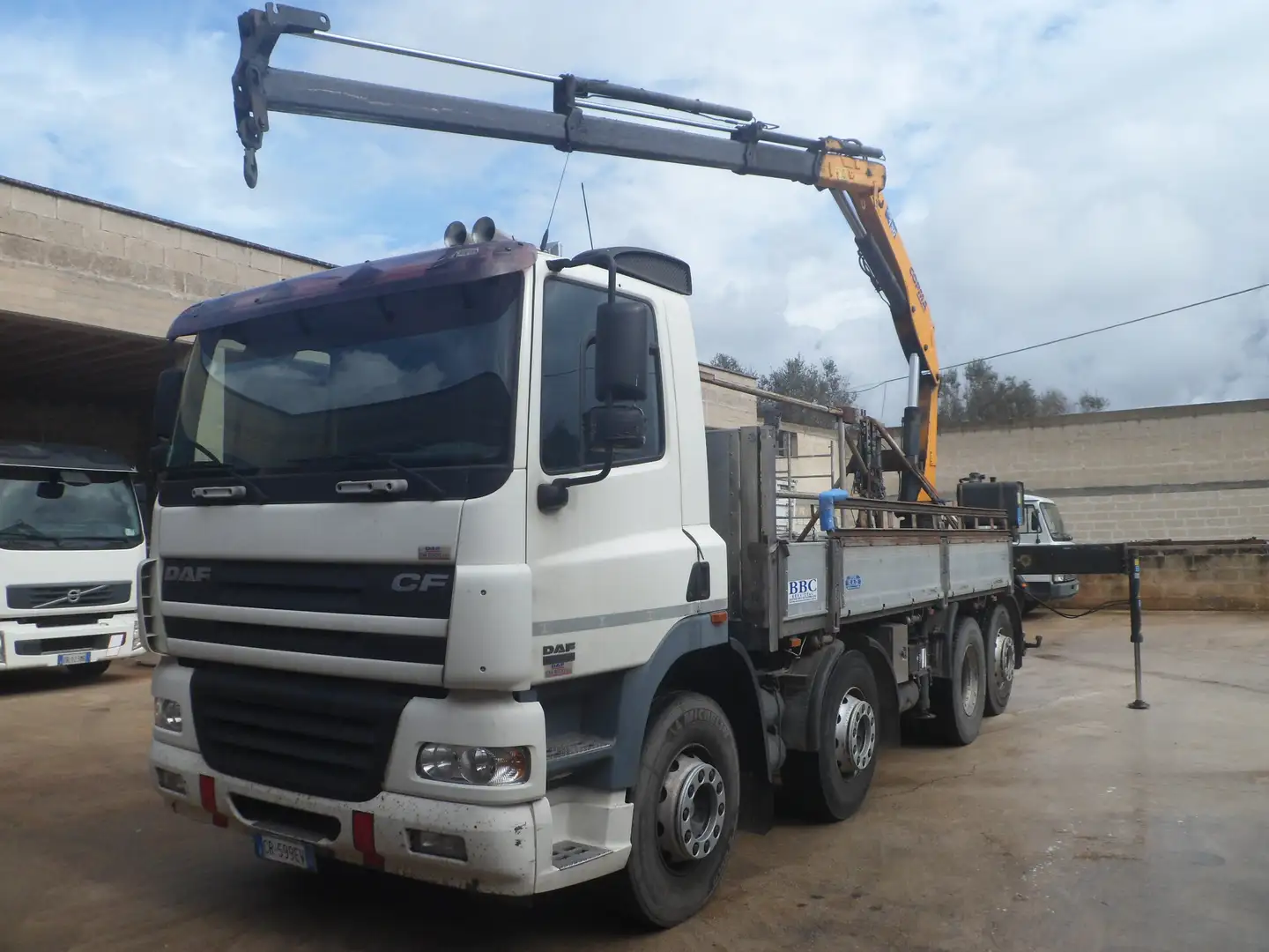 DAF Sonstige cf 85.430 cassone con gru 3 sfili idraulici Weiß - 1