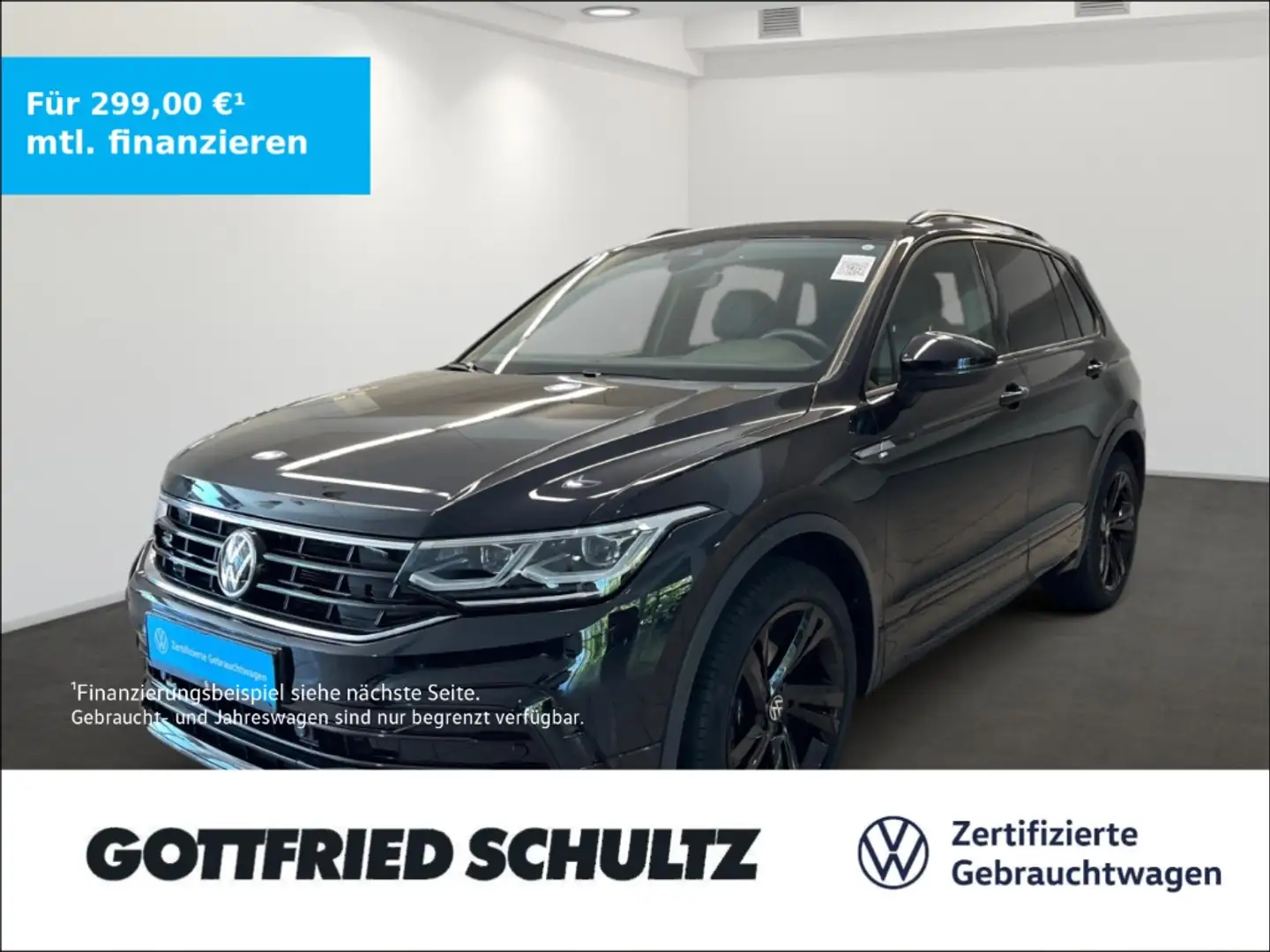 Volkswagen Tiguan 1.5 TSI DSG R-Line Navi ACC Sitzheizung Leichtmeta Schwarz - 1