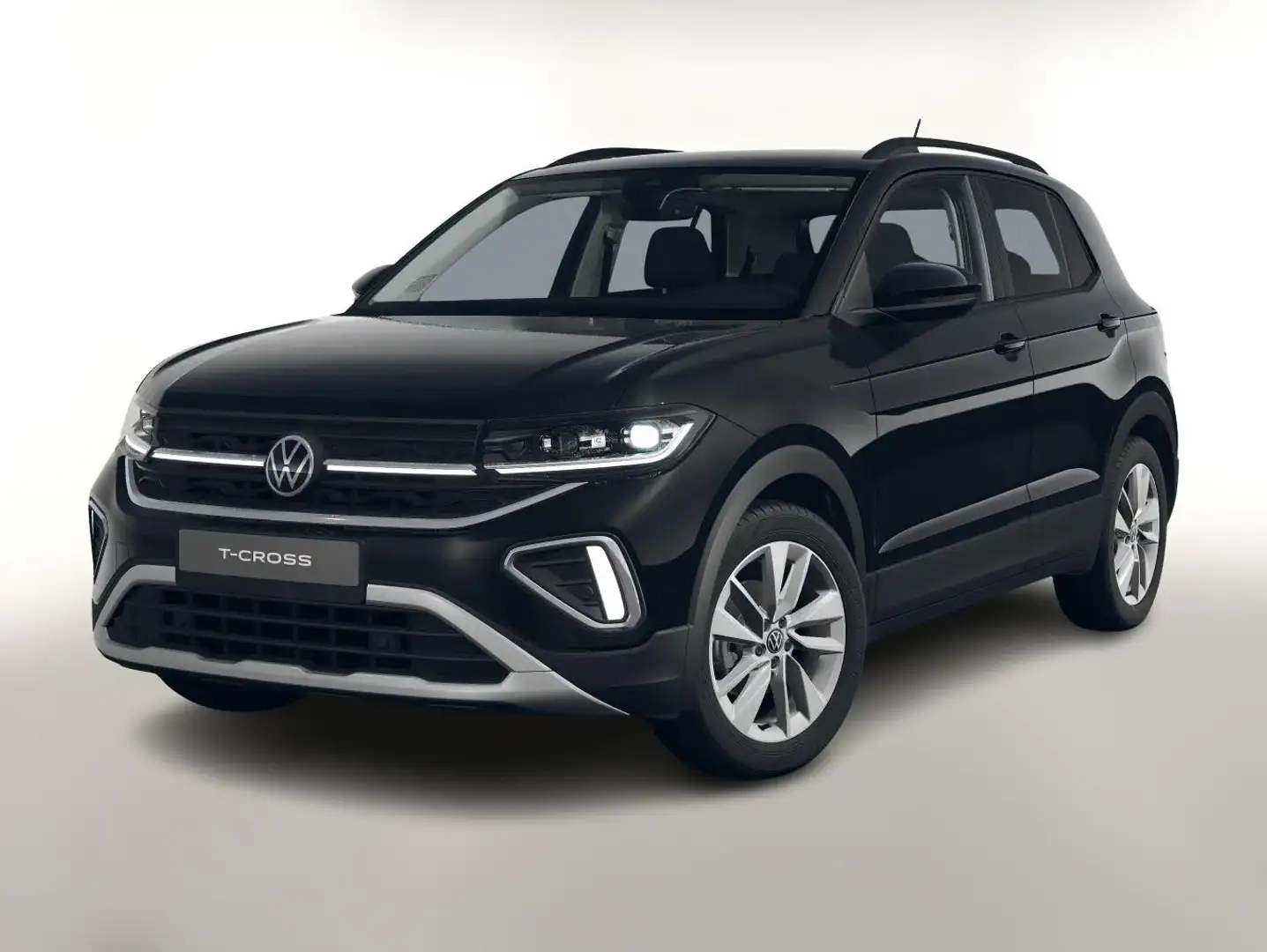 Volkswagen T-Cross DSG Matrix 2ZKlima PrivG 17Z R2D SHZ PDC 85 kW ... Schwarz - 1