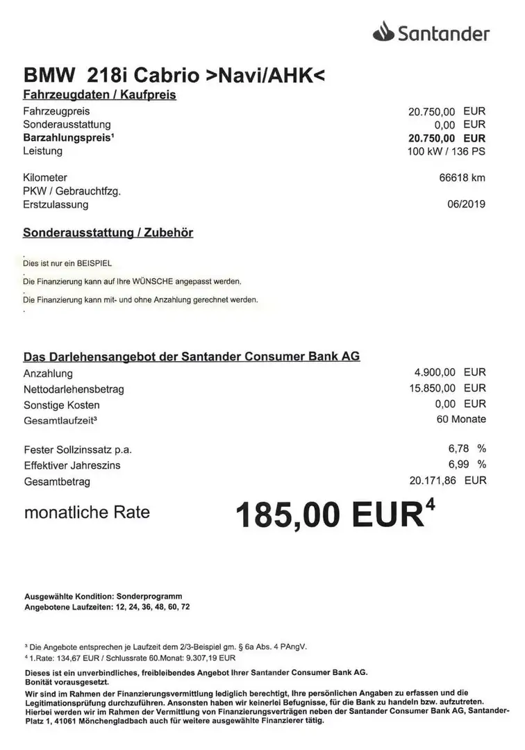 BMW 218 i Cabrio NAV/AHK/Teil-Leder/LED/SHZ/PDC Portocaliu - 2