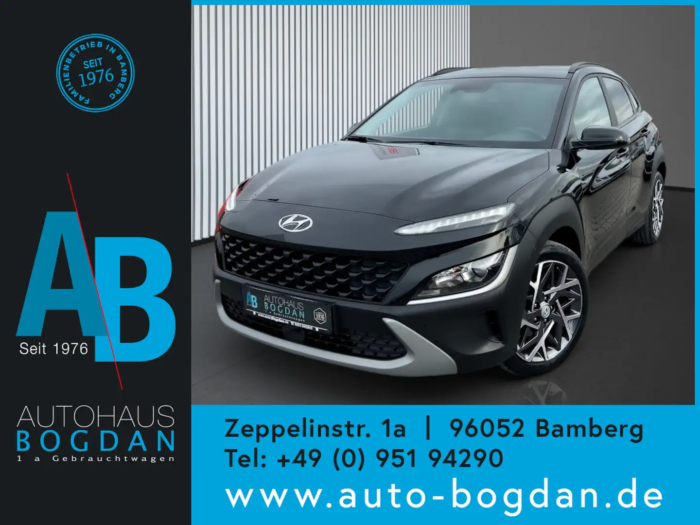 Hyundai KONA Automatik digit.Cockpit*Navi*Kamera*SHZ*PDC Schwarz - 1