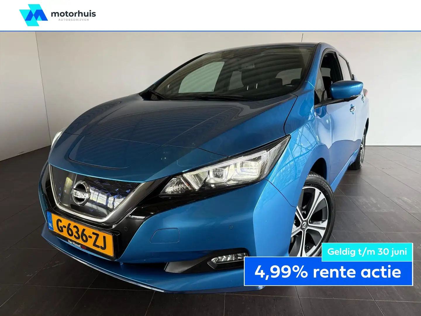 Nissan Leaf Electric e+ 62kWh N-Connecta Koopaccu Blauw - 1