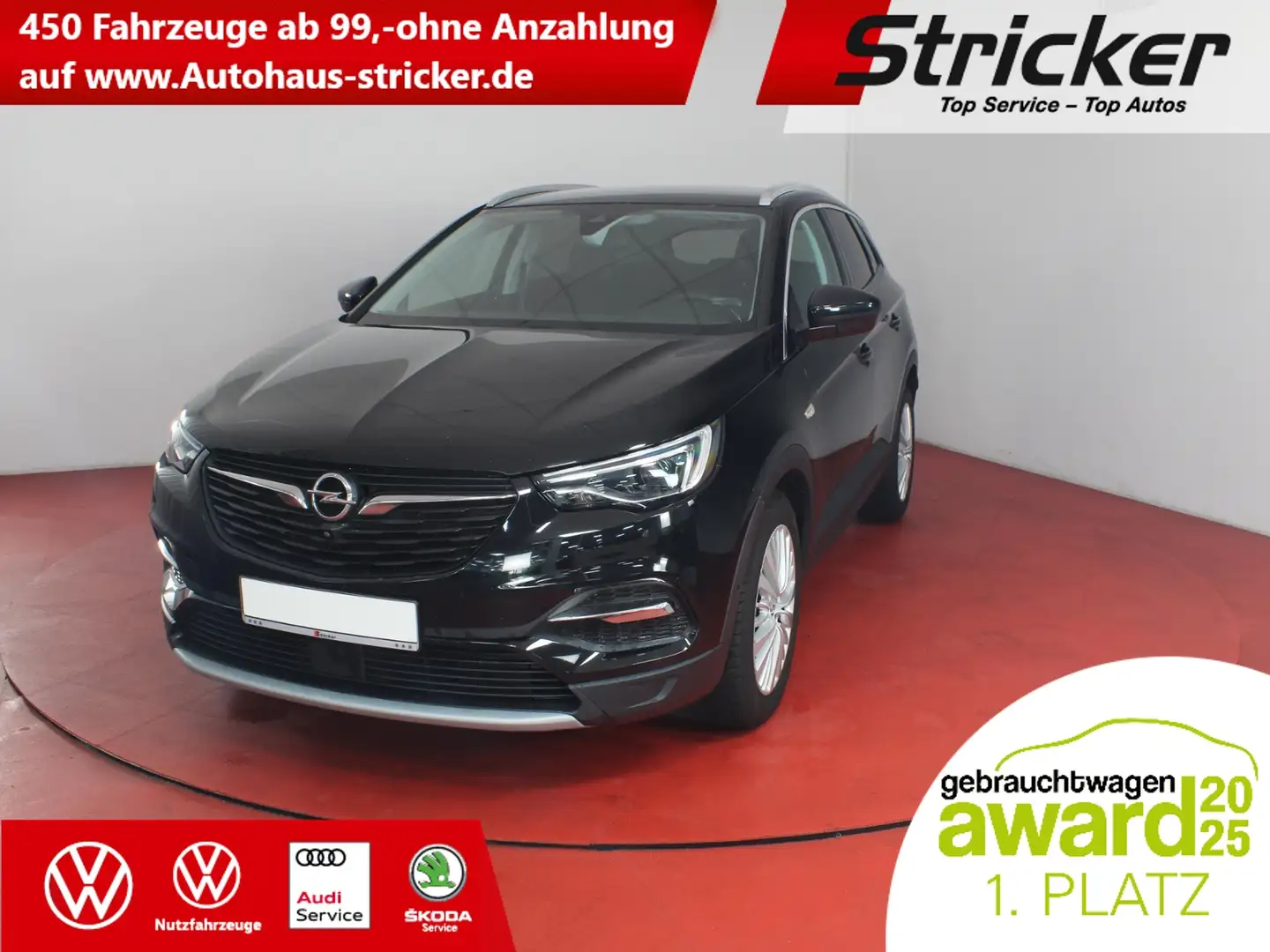 Opel Grandland X 1.6 D TÜV bis 09/2027 Radio Navi Noir - 1