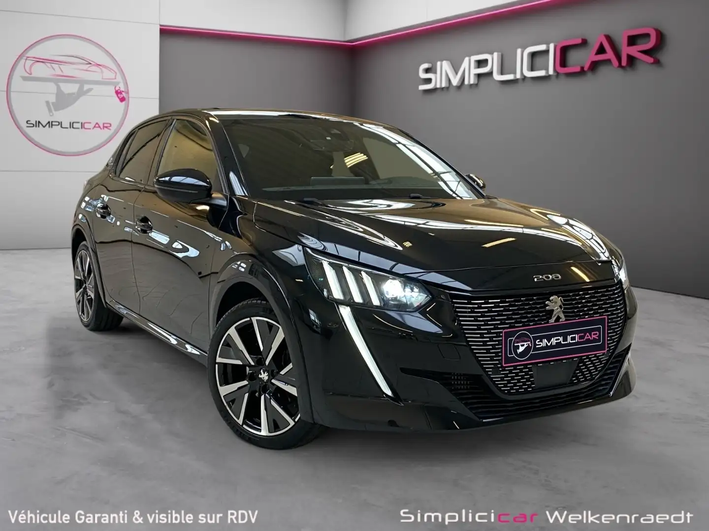 Peugeot 208 208 1.2i GT Line-CARPLAY-SG.CHAUFF-CAMERA Zwart - 1
