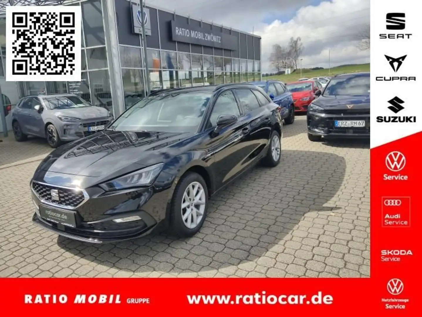 SEAT Leon LEON SPORTSTOURER STYLE 1.5 ETSI DSG NAVI SITZH. Schwarz - 1
