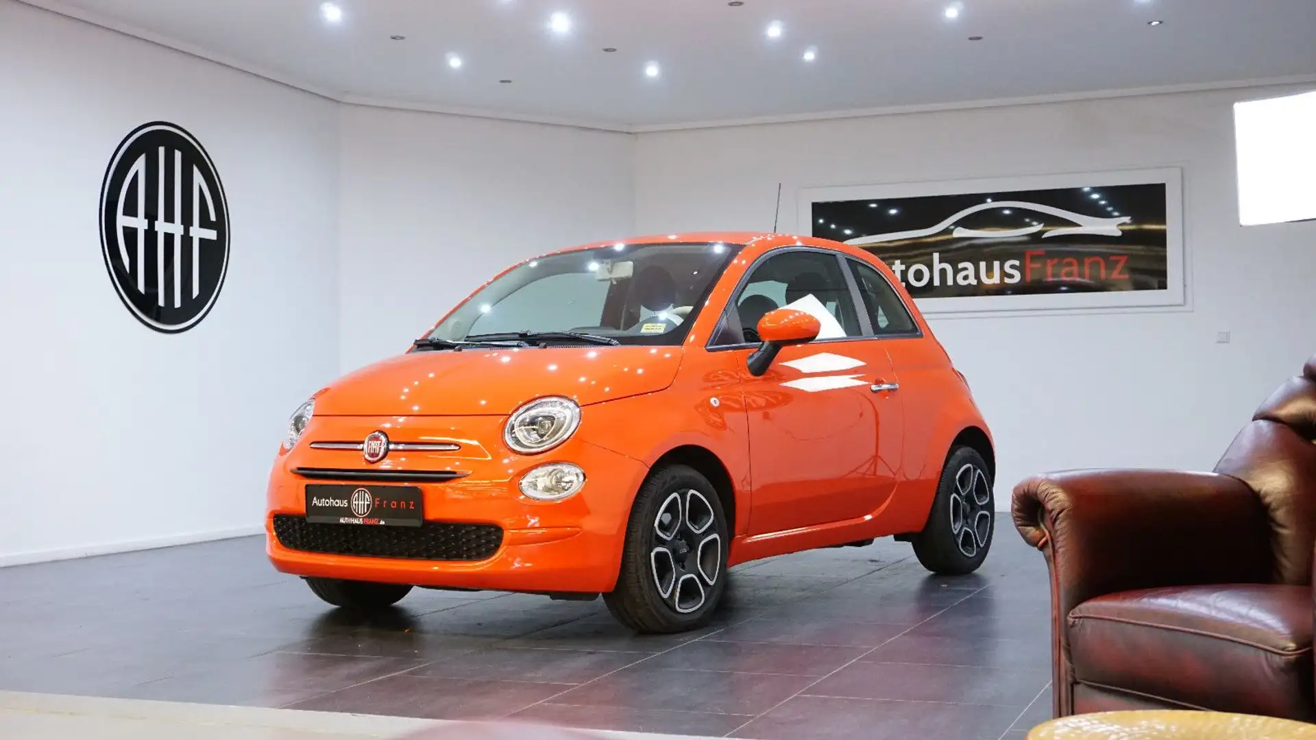 Fiat 500 Club*PDC*Carplay*USB*Klima Orange - 1