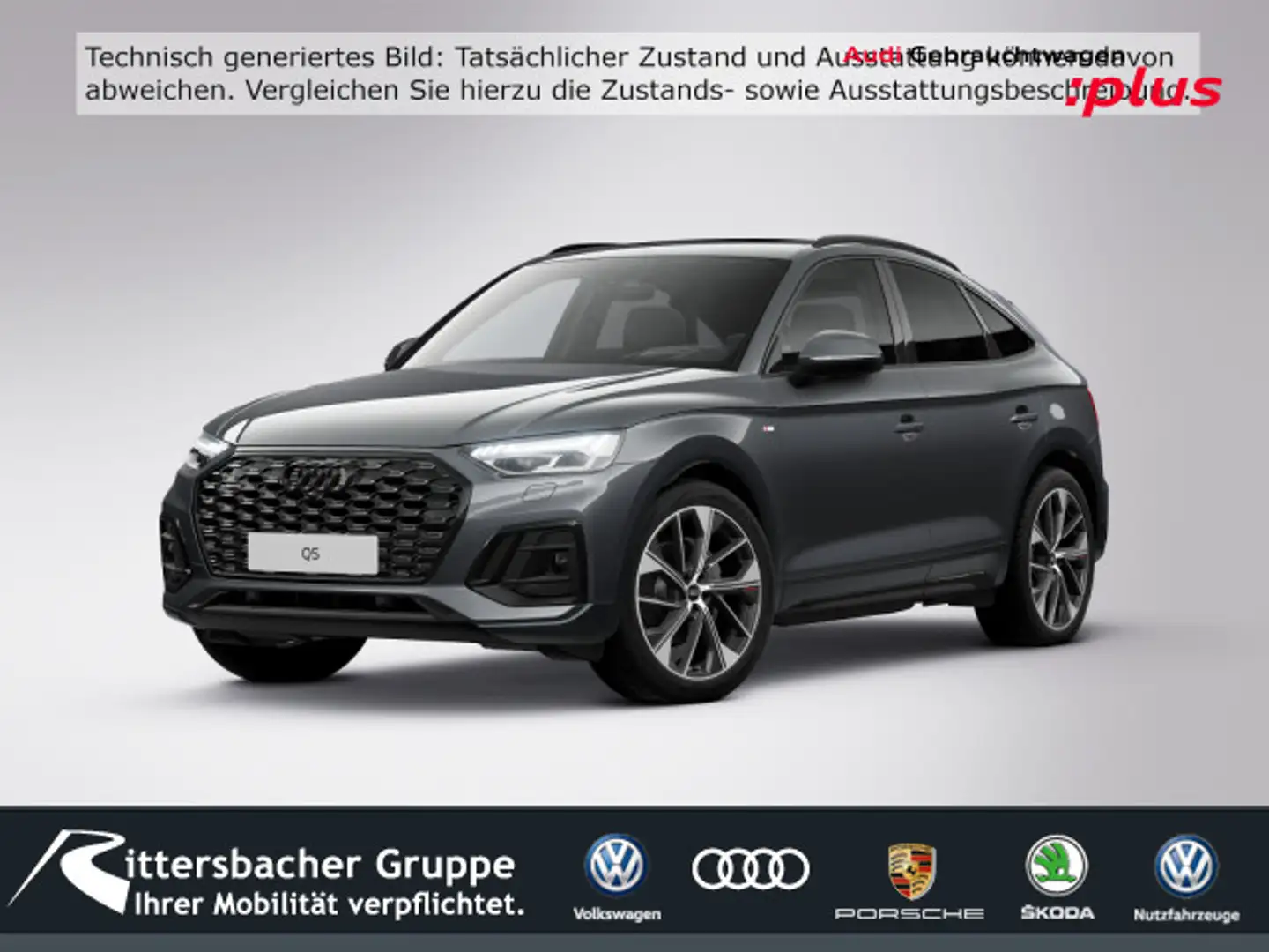 Audi Q5 45 TFSI quattro s-line Busi+Parken Grau - 1